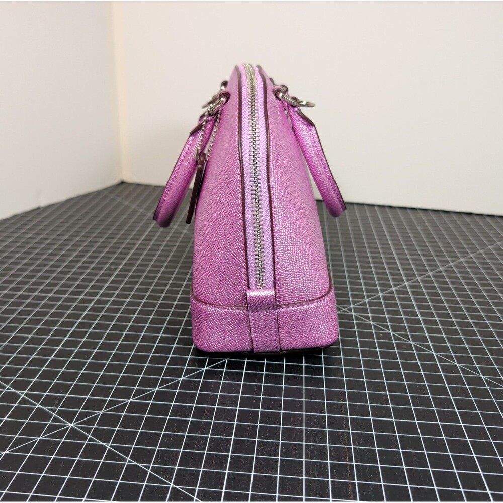 Coach Mini Sierra Crossgrain Lilac Satchel & Wristlet - MISSING STRAP - F22315 - Picture 3 of 16